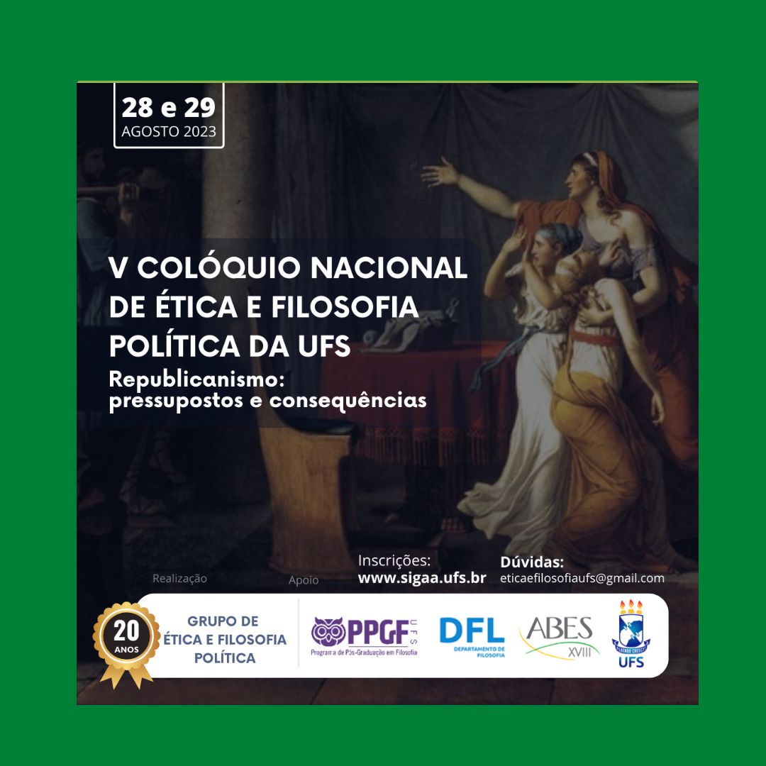 V Colóquio Nacional De Ética E Filosofia Política Da Ufs Abes18 Associação Brasileira De